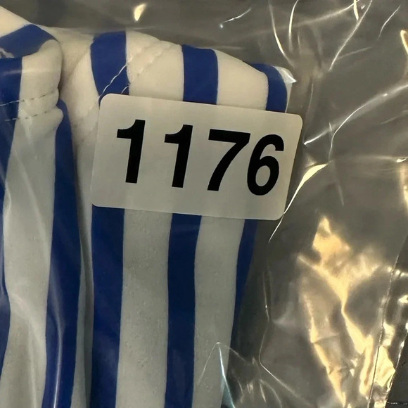 Blue & White Stripe high waist high swim Bottoms Plus Size NWT 20/22 #1176 - Picture 6 of 6